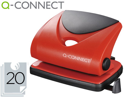 Taladrado Q-Connect 20 hojas rojo